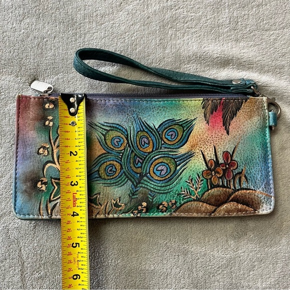 Biacci Hand Painted Leather Wallet - Picture 8 of 13
